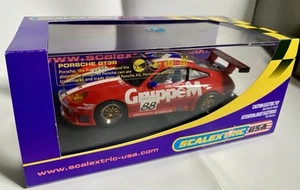 Scalextric slot car • 1/32 C2664 Porsche 911 GT3R Gruppe M #88 • Ran a few laps - Picture 1 of 6
