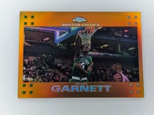 Kevin Garnett 2008-09 Toppps Chrome Orange Refractor #20 Boston Celtics SN/199