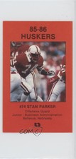 1985-86 Coca-Cola Nebraska Cornhuskers Police Stan Parker #10
