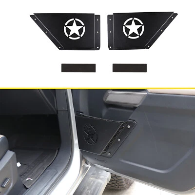 Black Aluminum Front Door Storage Box Insert Organizer Case For Ford Bronco 21+ Foto 1 de 4