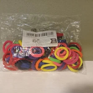 100 pcs. Hair Bands/ Scrunchies colorful, elastic, durable - Picture 1 of 3