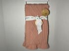 Cupcakes And Cashmere Baby Blanket 30'' x 40'' Pink Knit Brand New