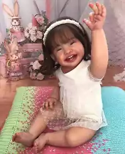 22" Full Body Reborn Latin Baby Girl Handmade Lifelike Newborn Fun Doll Toy Gift - Picture 1 of 4