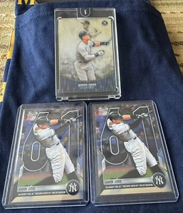 Lote de 3 cartas Aaron Judge New York Yankees HOME RUN RECORD/62 y Topps Now 61 - Imagen 1 de 7