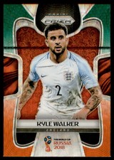 2018 Panini Prizm World Cup Prizms Green and Orange Wave #71 Kyle Walker - NM-MT