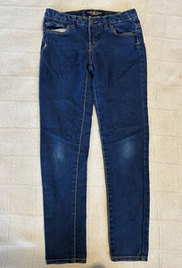 lucky brand jeans kids size 10 blue zoe jegging 24x24 denim dark wash - Picture 1 of 11