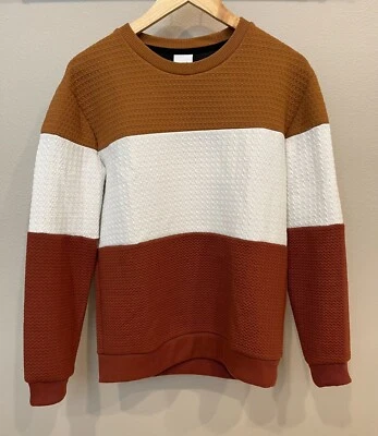 Acogedora sudadera acolchada pulóver para mujer Zara mediana cuello redondo manga larga Foto 1 de 4