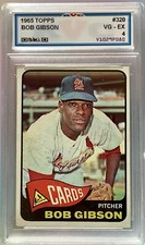 1965 TOPPS #320 BOB GIBSON HOF Raw Pre Grade 4 Vintage - Great Gifts Sport Cards