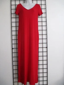 "NEW" OLIVIA RAE  🌸  SIZE XS / 33" BUST==RED STRETCH KNIT / MAXI  DRESS - Picture 1 of 6