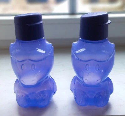 Set 2 Trinkflaschen Tupper eco lila Kuh Stier unisex - Bild 1 von 3