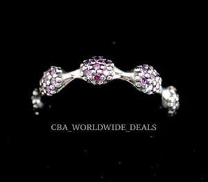 Pandora 8-Pod Pave Fancy Purple Ring Size: 50 (5) - Picture 1 of 3
