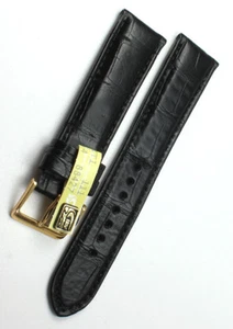 20MM ECHT Louisiana KROKO BAND Germany ALLIGATOR GROßE NARBUNG / Crocodile Strap - Bild 1 von 2