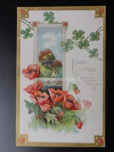 Poppy Postcard: Advert BISSELL CARPET SWEEPER - EASTER GREETING Co. c1908 - Picture 1 of 2