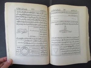 Occult Havass, Talisman Persian Old Printed Copy book - Foto 1 di 24