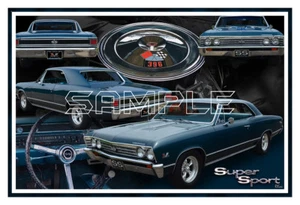 Póster Chevelle SS396 1967 estampado - Imagen 1 de 1