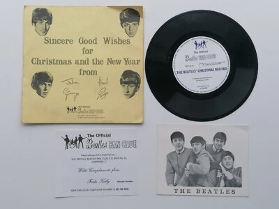 THE BEATLES UK FAN CLUB CHRISTMAS FLEXI RECORD 1963  VERY CLEAN - Image 1 of 4