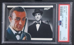 2010 Rittenhouse James Bond Heroes and Villains DR. NO #1 PSA 7 NM Sean Connery