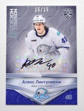 2021 Sereal KHL First Season Autograph #FST-A05 Alex Lintuniemi 15/15