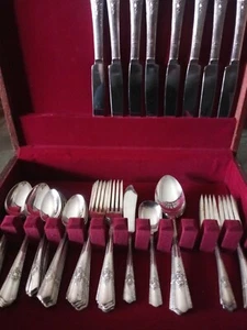 Vintage Wallace Harmony House 1944 Maytime Silverplate Service for 8 53 pc  - Picture 1 of 5