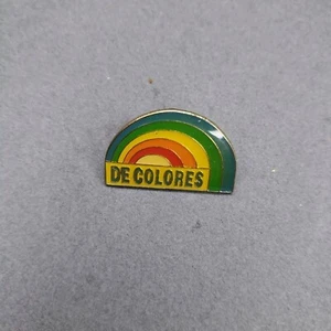De Colores Made Of Colors Rainbow Lapel Hat Jacket Pin - Picture 1 of 2