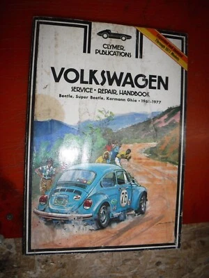 1961-77 VOLKSWAGEN SUPER BEETLE KARMANN GHIA CLYMER SERVICE MANUAL REPAIR 68 74 - Изображение 1 из 4
