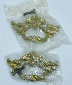 VTG Drawer Pull Solid Brass Lot Of Two - Picture 1 of 5