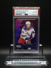 Artemi Panarin 2020-21 Skybox Metal Universe Purple Spectrum #10 PSA 8 #004/199