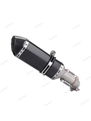 For Suzuki DR250 DR300 HJ300 Motorcycle Exhaust Pipe Muffler With Mid Link Pipe - Imagem 1 de 4