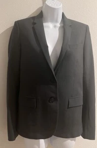 Chaqueta Blazer Theory Gris 2 Botones Forrada Matelda Sastre Lana Talla 2 - Imagen 1 de 14