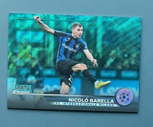 2022-23 Topps Stadium Club Chrome #23 Nicolo Barella /275 aqua wave - Picture 1 of 2