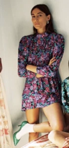 RE/DONE + ATTICO - $695 NWT "RECONSTRUCTED-VINTAGE" MINI DRESS (SUPER-RARE!!) S - Picture 1 of 12