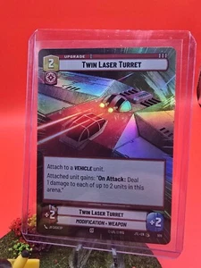 Star Wars Unlimited JTL Hyperspace Foil Card #906 Twin Laser Turret - Picture 1 of 2