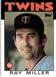 1986 Topps Ray Miller RC Minnesota Twins #381