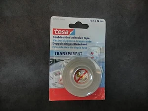 (1m = 0,20€) 20St. tesa TRANSPARENT 64621 doppels. Klebeband Fotos 10m x 12mm  - Bild 1 von 1
