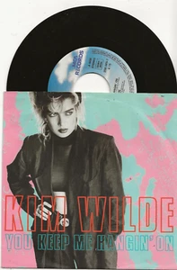 KIM WILDE YOU KEEP ME HANGIN' ON SINGLE FROM GERMANY + TOUR DATES ON SLV, MINT - Picture 1 of 2