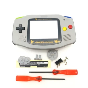 Gold Picachu Grey Housing Shell Mix Color Buttons for Nintendo Game Boy Advance - Picture 1 of 7