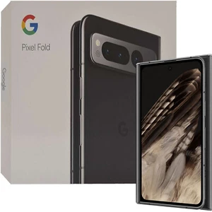 Google Pixel Fold 5G Obsidian 512GB + 12GB Dual-SIM Unlocked SIMFree G9FPL NEW - Picture 1 of 8