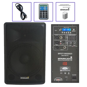 Pro 15" 4 Ohm Powered Loudspeaker Active Stage PA DJ KTV Karaoke Audio Speaker - Picture 1 of 18