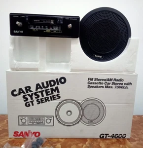 Sanyo Car Cassette Stereo FM/AM With and Speakers Max GT- 4600 - Rare - Picture 1 of 24