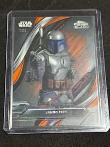 2023 Topps Chrome Black Star Wars Jango Fett /25 - Picture 1 of 2