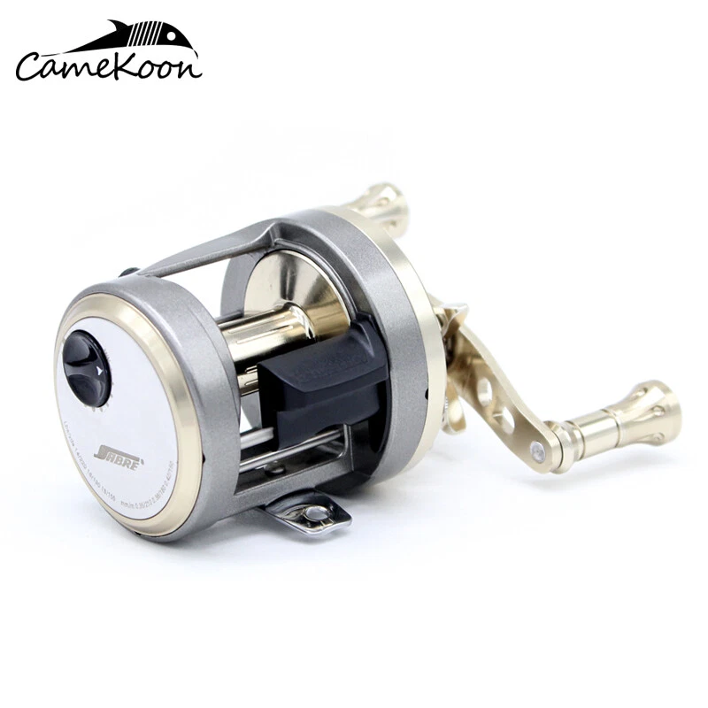 CAMEKOON Round Bait Cast Reels 7.1:1 High Speed Baitcaster Drum Trolling Fishing