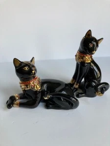 LENOX JEWELS OF EGYPT EGYPTIAN BLACK CATS  - Picture 1 of 5