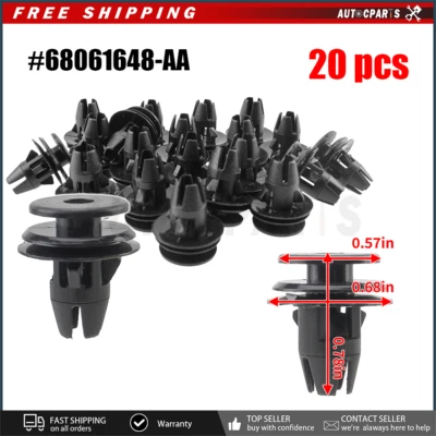 20X CLIPES DE RETENÇÃO DE LÂMPADA TRASEIRA! PARA 2007-2022 DODGE RAM 1500 2500 3500 4500 5500 - Imagem 1 de 4