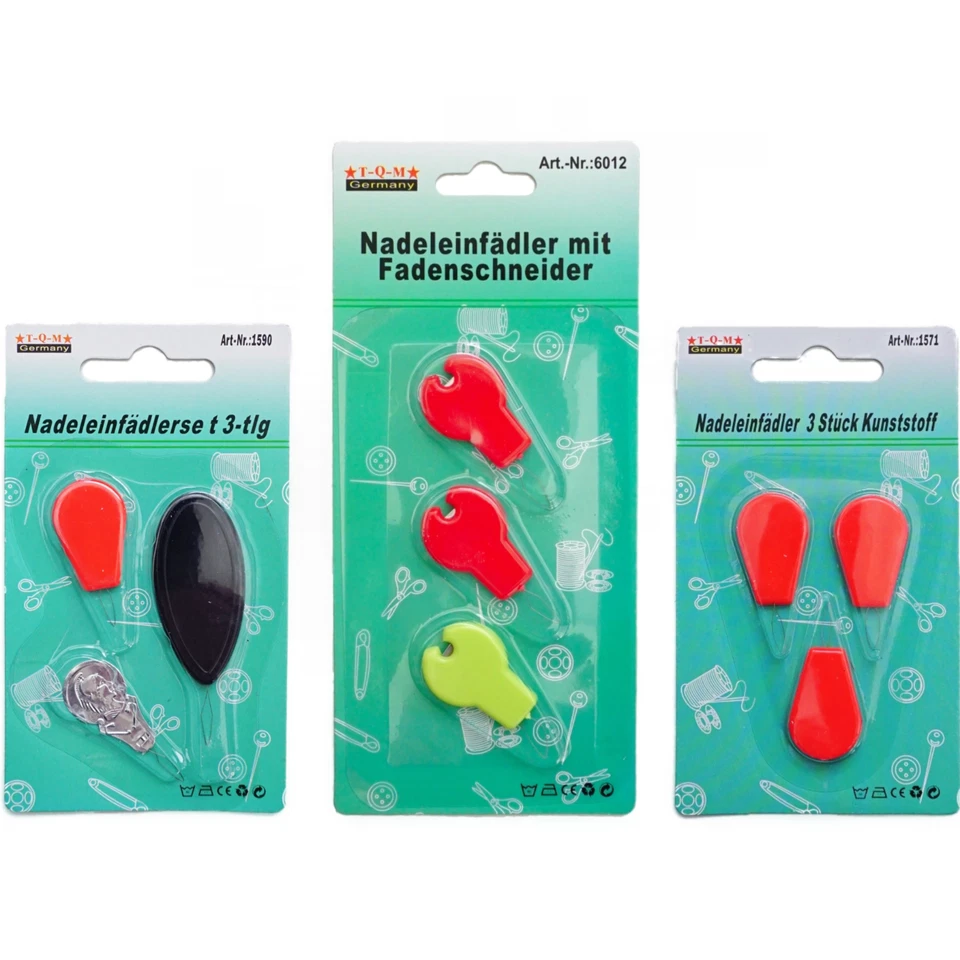 Nadeleinfädler Set Einfädler Faden Einfädelhilfe Kunststoff Auswahl Nähen