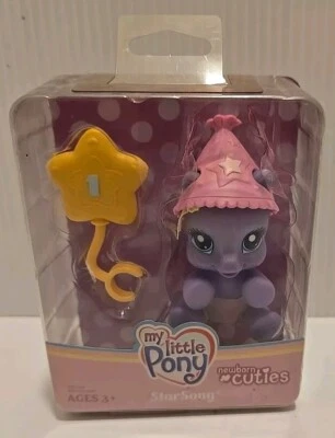 My Little Pony Newborn Cuties StarSong NRFB 2008 Baby Hat Balloon Doll Star Song - Image 1 of 3