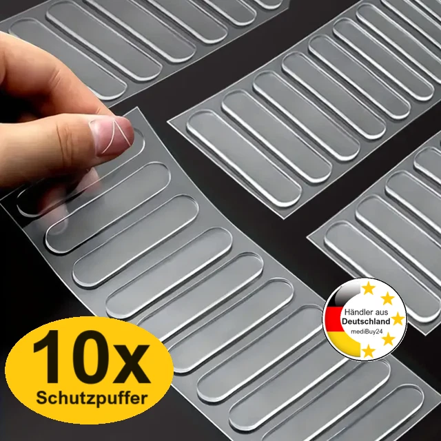 10x Elastikpuffer Gummifüße Gummipuffer Schutzpuffer Klebefüße Glasplatten Füße✅ - Bild 1 von 4