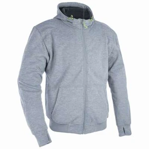 Armoured Motorbike Jacket > Oxford Aramid Mens Super Hoodie 2.0 - Grey - Picture 1 of 4