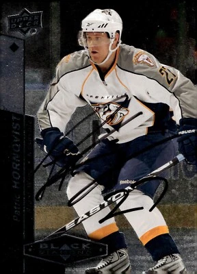 Patric Hornqvist - Signed 2010-11 Upper Deck Black Diamond Card #66 - Predators - Image 1 of 2