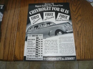 Chevrolet 1941 - anuncio impreso vintage - Imagen 1 de 1