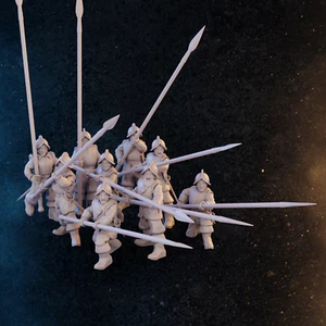 9 Pike and Shot Spaish Spearmen 30mm 1:60 Historical Miniatures D&D - Bild 1 von 1